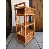 Chest of drawers with shelves and drawers, wicker wicker, 1040014