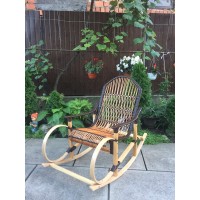 Крісло-гойдалка коричневе, розбірне 1100020